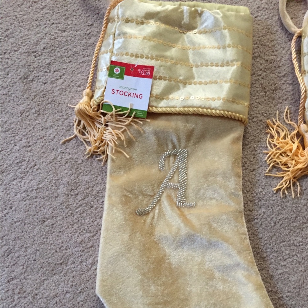 Brand new stockings. Grey, Gold and Cream.